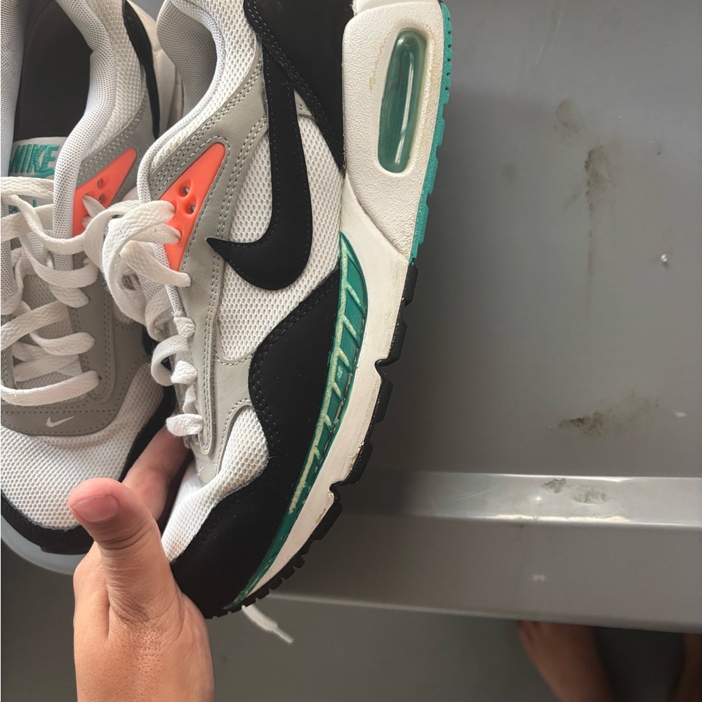 Nike Air Max Sneakers White Black Teal Orange